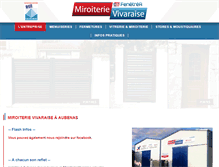 Tablet Screenshot of miroiterie-vivaraise.fr